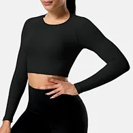 cropped long sleeve tshirt